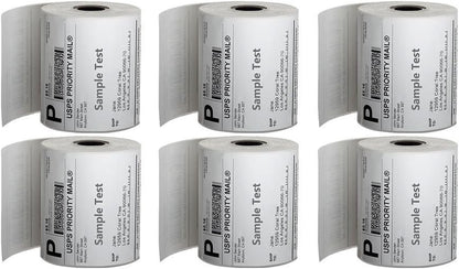 MFLABEL 4x6 Thermal Shipping Labels - 2 Rolls of 250, Perforated & Smudge-Proof Direct Thermal Labels Compatible with Rollo, Zebra, for Amazon UPS FedEx Shopify