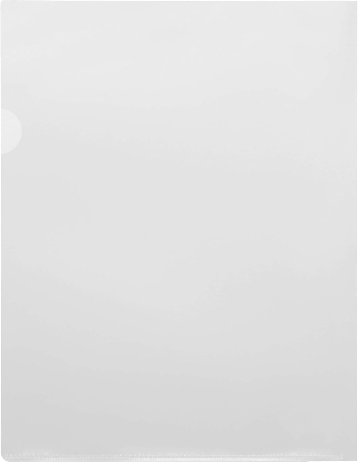Business Source Transparent Poly File Holders, 6 Pack