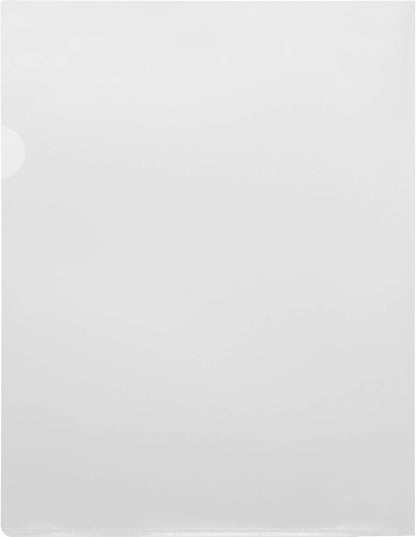Business Source Transparent Poly File Holders, 6 Pack