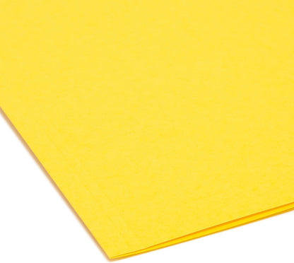 Smead Interior File Folder, 1/3-Cut Tab, Letter Size, Aqua, 100 per Box, Expandable File Folders for Filing Cabinet