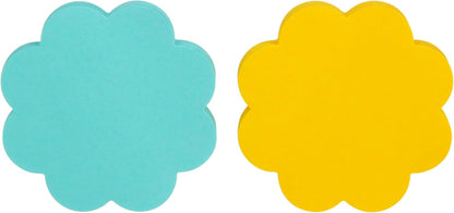 Post-it Notes, Daisy Shape, Assorted Colors, 2.6x2.6 in, 2 Pads, 75 Sheets/Pad (7350-DSY)