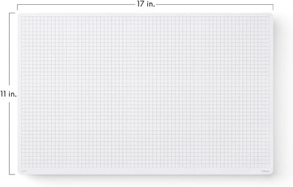 Notsu Graph Notepads 11 x 17 inch | Large Graphing Double Sided Drafting Pads with 1/4" Quad Grid Premium Thick Paper 120gsm