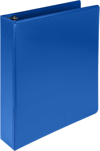 Samsill Durable 4 inch 3 Ring Binder, D Ring Binder, 100% Recycled Chipboard, Black, 2 Pack