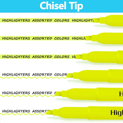 YEGEER 30 Pack Yellow Highlighters Bulk, Quick Dry No Bleed Chisel Tip Markers for School Classroom Office Supplies, Teachers Students Adults Kids