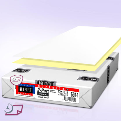 NextDayLabels - Superior Carbon-less NCR, Pre Collated Paper, 500 Sheets Per Pack (8-1/2" x 11" 3 Part Reverse, #5900)