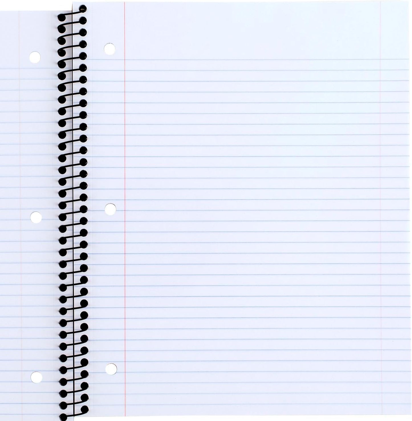 Mead Spiral Notebooks, 1 Subject, Wide Ruled Paper, 8" x 10-1/2", 100 Sheets, Assorted Colors, 5 Pack (930093)