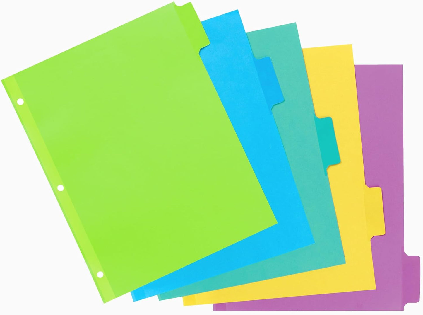 Avery Big Tab Write & Erase Dividers, 5 Multicolor Tabs, 1 Set (23180)