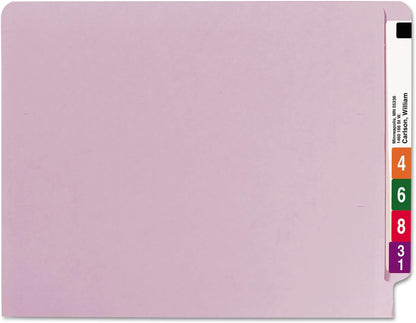 Smead End Tab File Folder, Shelf-Master Reinforced Straight-Cut Tab, Letter Size, Green, 100 per Box (25110)