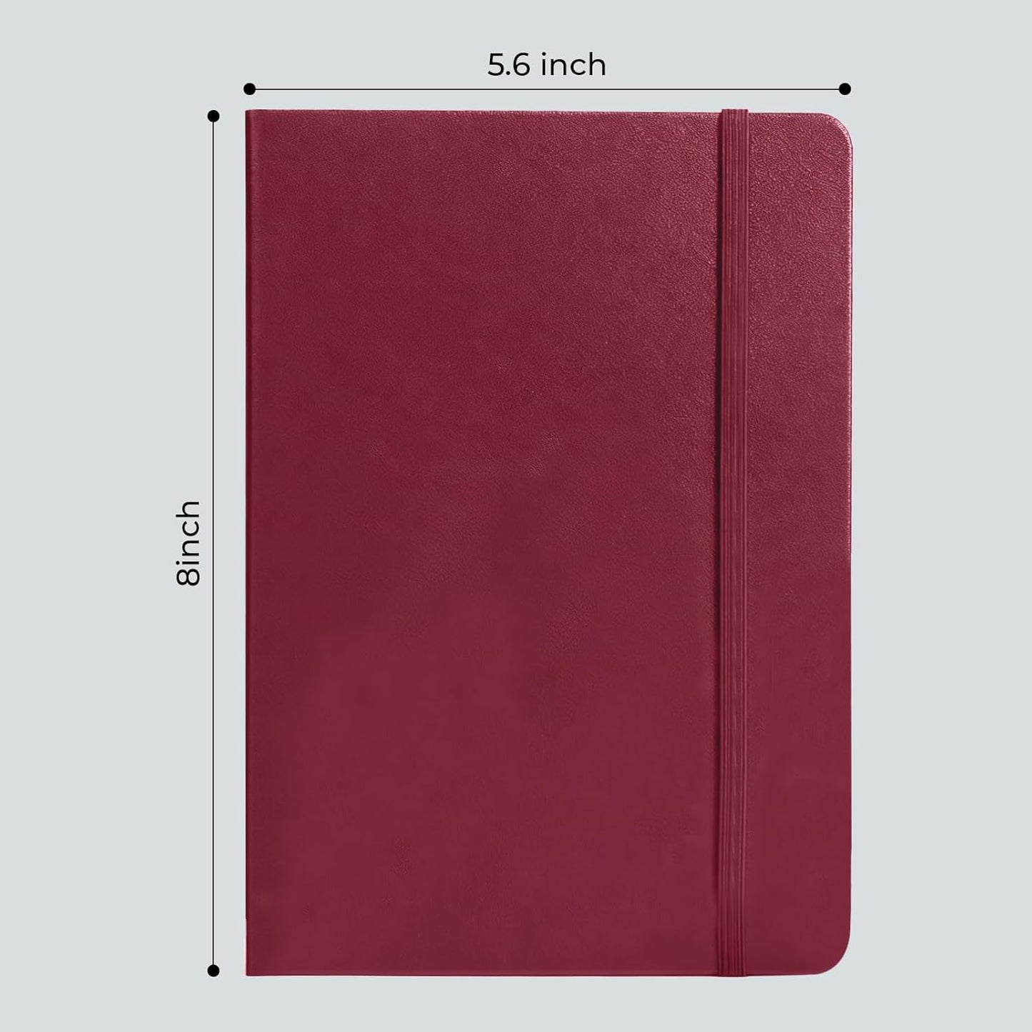 M&G Dotted Journal Notebook, 160 Pages, A5 Medium Size 5.6" x 8" for Men Women, 100GSM Thick College Ruled Paper Bullet Journal for Note Taking, Work & Office, Leather Hardcover, Green