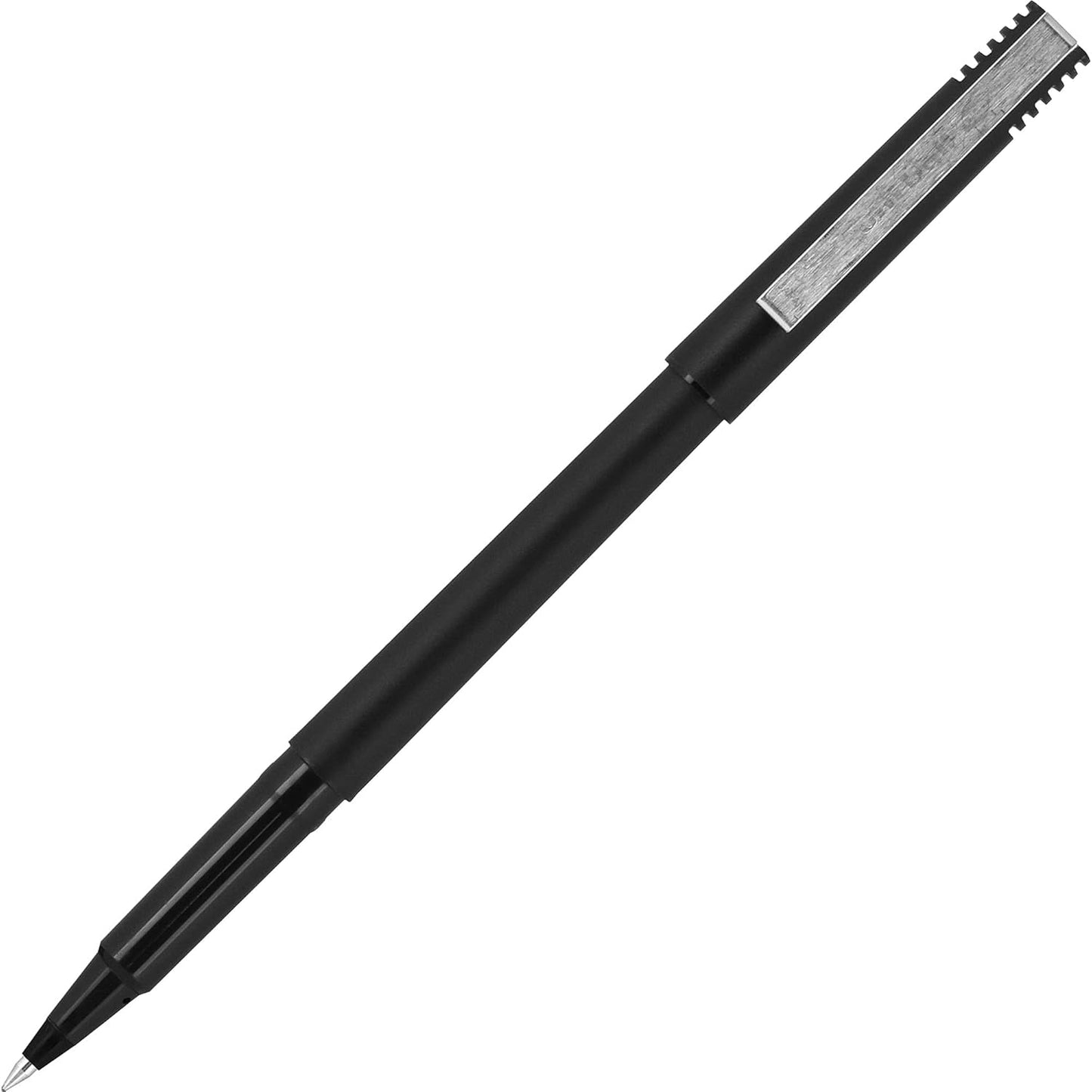 uniball Roller Rollerball Pens, Micro Point (0.5mm), Blue, 12 Pack