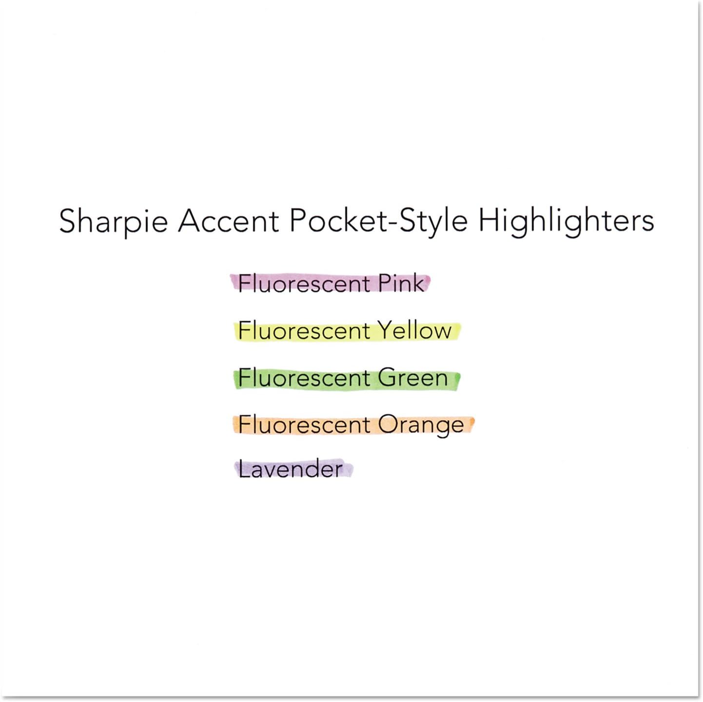 Sharpie Pocket Highlighters, Chisel Tip, Fluorescent Yellow, 36 Count - Office Supplies, Bible Study, Classroom Essentials