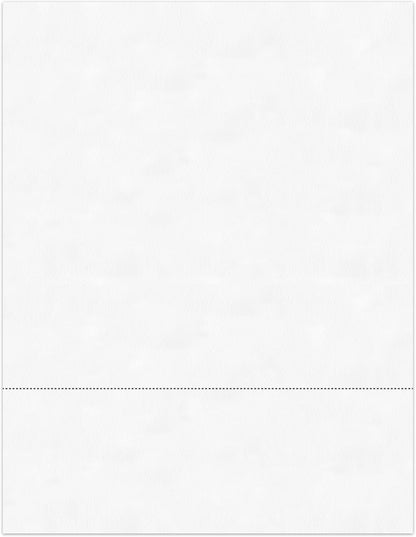 PrintWorks Professional 3 2/3" Horizontal Perforated Paper 8.5” x 11” - Perfect For W-2, 1099, & Statement Use - Made in the USA - 500 Sheets - 20 lb - Printer Compatible - White (04124)
