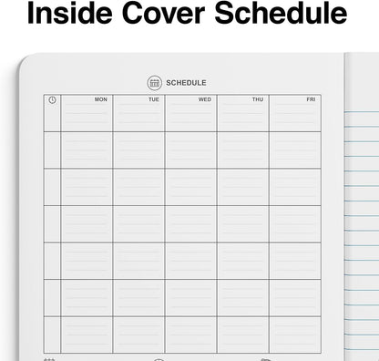 STAPLES Composition Notebook, 9.75” x 7.5”, Wide Ruled, 100 Sheets, Green Cover