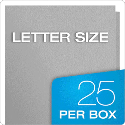Oxford Twin-Pocket Folders, Textured Paper, Letter Size, Dark Blue, Holds 100 Sheets, Box of 25 (57538EE)