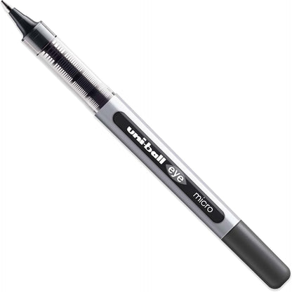 uni-ball Eye Micro UB-150 Rollerball Pens - Black, Pack of 5