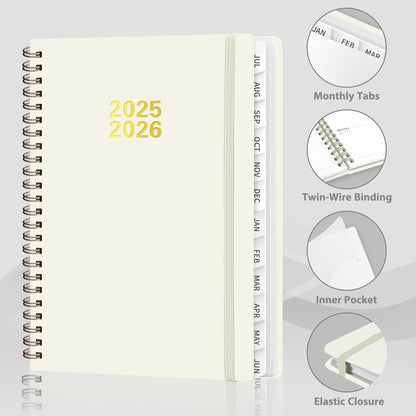 Planner 2026-2027, Weekly and Monthly Academic Year Calendar Planner, July 2026 - June 2027, Daily Agenda Book for Office School Supplies, A5(6.3'' x 8.5'')