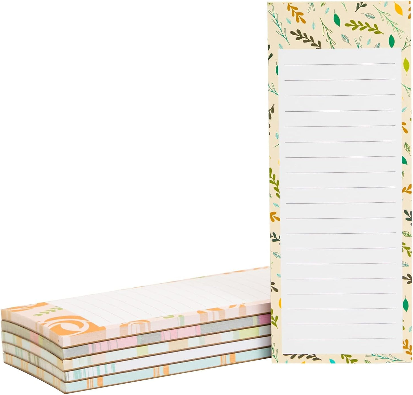 Juvale 6-Pack Magnetic Grocery List Pad for Fridge- Cute Shopping List Paper Note Pads for Refrigerator, To-Do Memos (6 Fruit Designs, 60 Sheets Each)