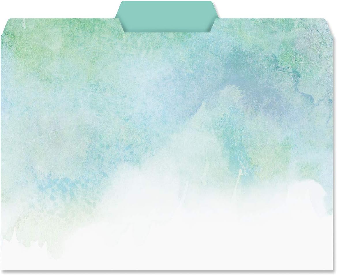 Current Floral Fun File Folders Value Pack - Bulk Set of 24, 6 Pretty Decorative Designs, 1/3 Cut Tabs, Heavy-Duty Paper Stock, Office Supplies for Home & Work, 9-½” x 11-¾” Letter Size