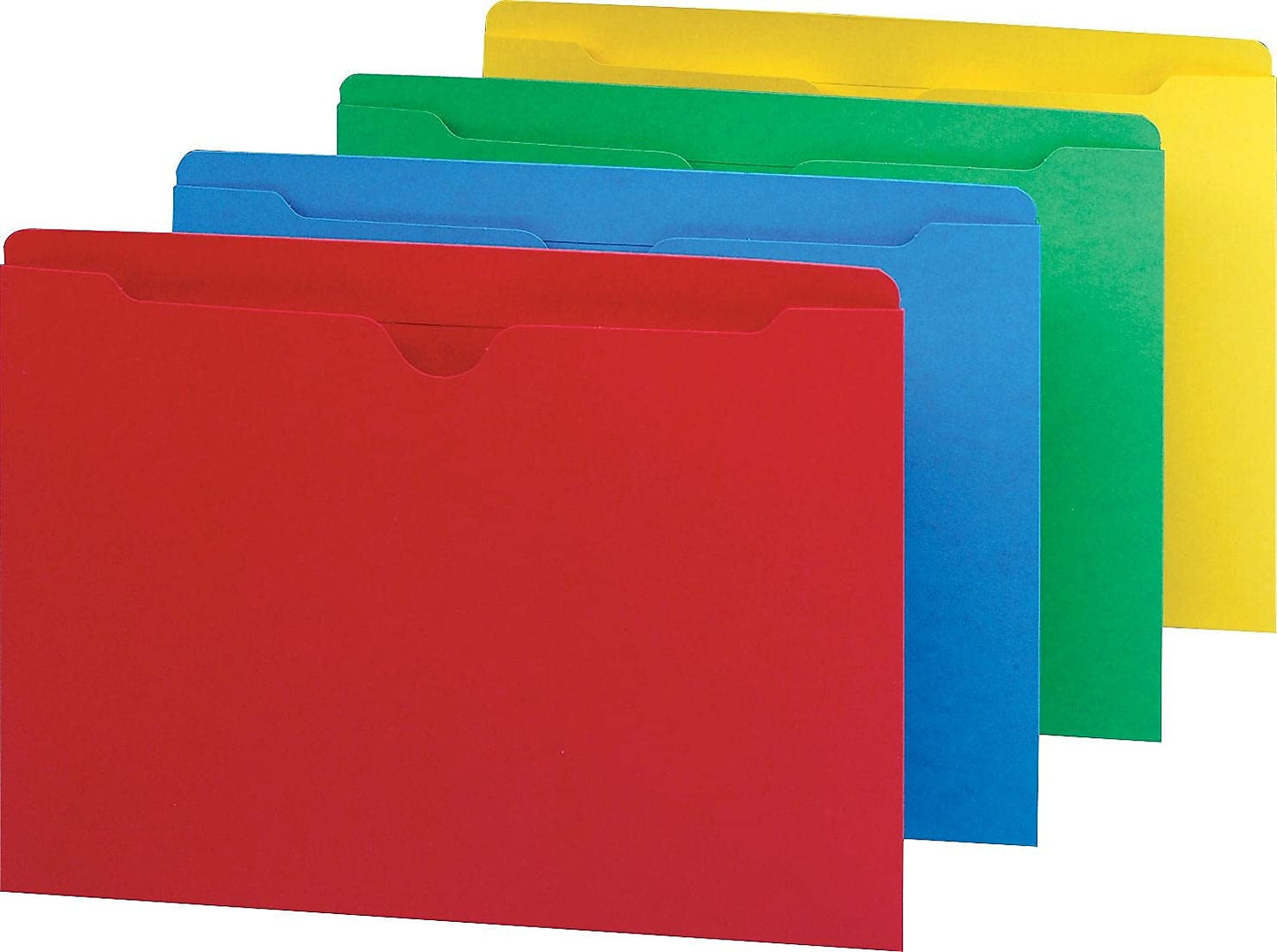 Smead File Jacket, Reinforced Straight-Cut Tab, Flat-No Expansion, Letter Size, Manila, 100 per Box (75500)