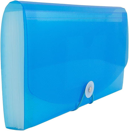 JAM Paper Accordion Folders - 13 Pocket Plastic Expanding File - Legal Size - 10 x 15 - Red - Sold Individually