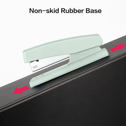 Deli Stapler, Desktop Staplers with 640 Staples, Office Stapler, 25 Sheet Capacity, White