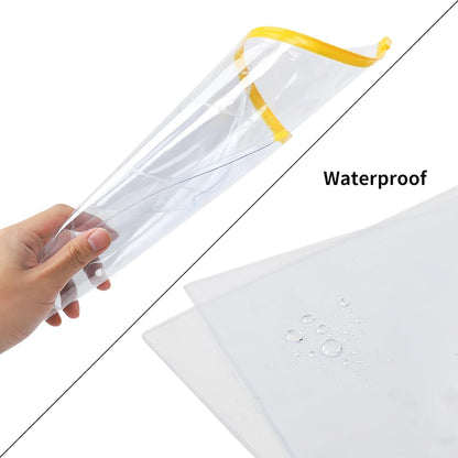 EOOUT 36pcs Plastic Envelopes Poly Zip Envelope Clear Zipper Pouches File Folders, A4, Letter Size, 11 Colors, for School and Office Supplies
