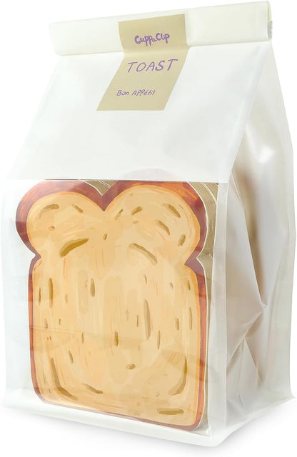 Toast-Shaped Note Pads - 5 Pack Blank Scratch Pads 50 Sheets/Pad Small Notebook for Baking Lovers Cute Note Taking (2-slice toast memo pad)