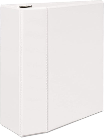 Avery Durable Clear View 3 Ring Binders, 2 Inch EZD Rings, 1 White Binder (09501)