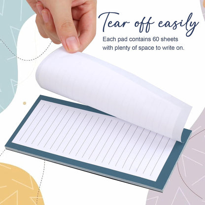 Utron 4 Pack Magnetic Notepads for Refrigerator, 50 Pages/BookGrocery List Magnet Pad for Fridge, Design Magnetic Grocery List Pad for Fridge, Grocery List Notepad, To-Do Memos, List