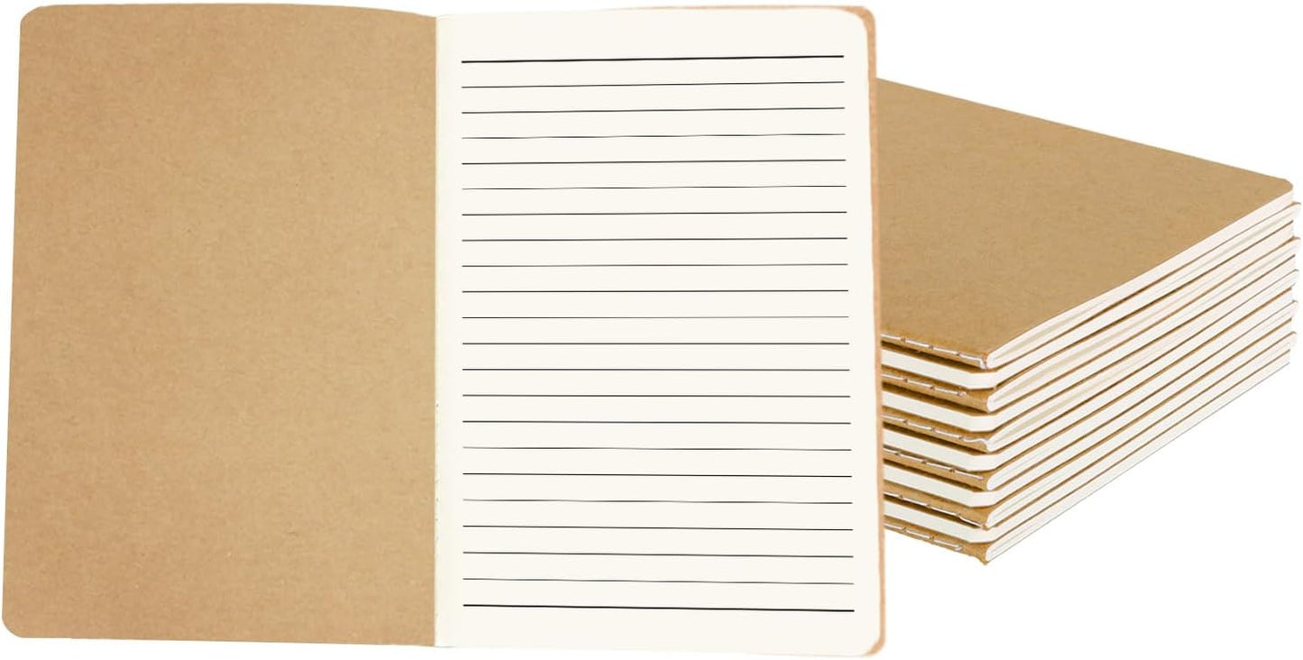 zmybcpack 12 Pack 8.5x11 inch Large Lined Notebook Journals Bulk, 32 sheets / 64 Pages, Sketchbook Composition Notebook Journals Subject Notebooks Planner for College Students Office