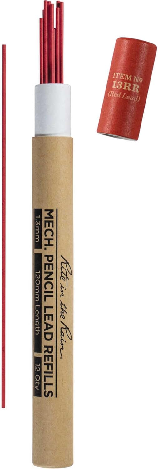 Rite in the Rain Weatherproof Mechanical Pencil, Orange Barrel, 1.3mm Black Lead (No. OR13)