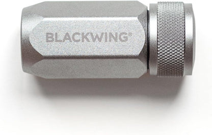 Blackwing One-Step Long Point Sharpener, German Steel Blade, Machined Aluminum, Compact Design, Black