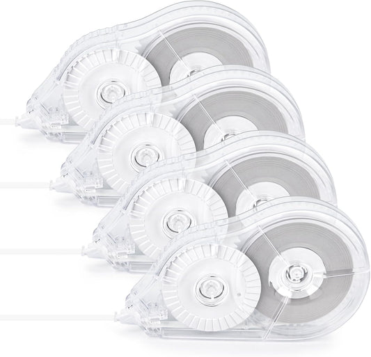 4 Pcs Long-Lasting Correction Tape, 98.43 Ft White Wrong Out Tear-Resistant Bulk, Instant Corrections Easy To Use Applicator for School, Office, Note Taking, Journal