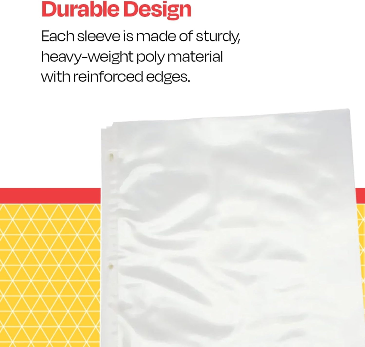 School Smart Top Load Heavyweight Polypropylene Non Glare Sheet Protectors - Pack of 50 - Clear - 084904