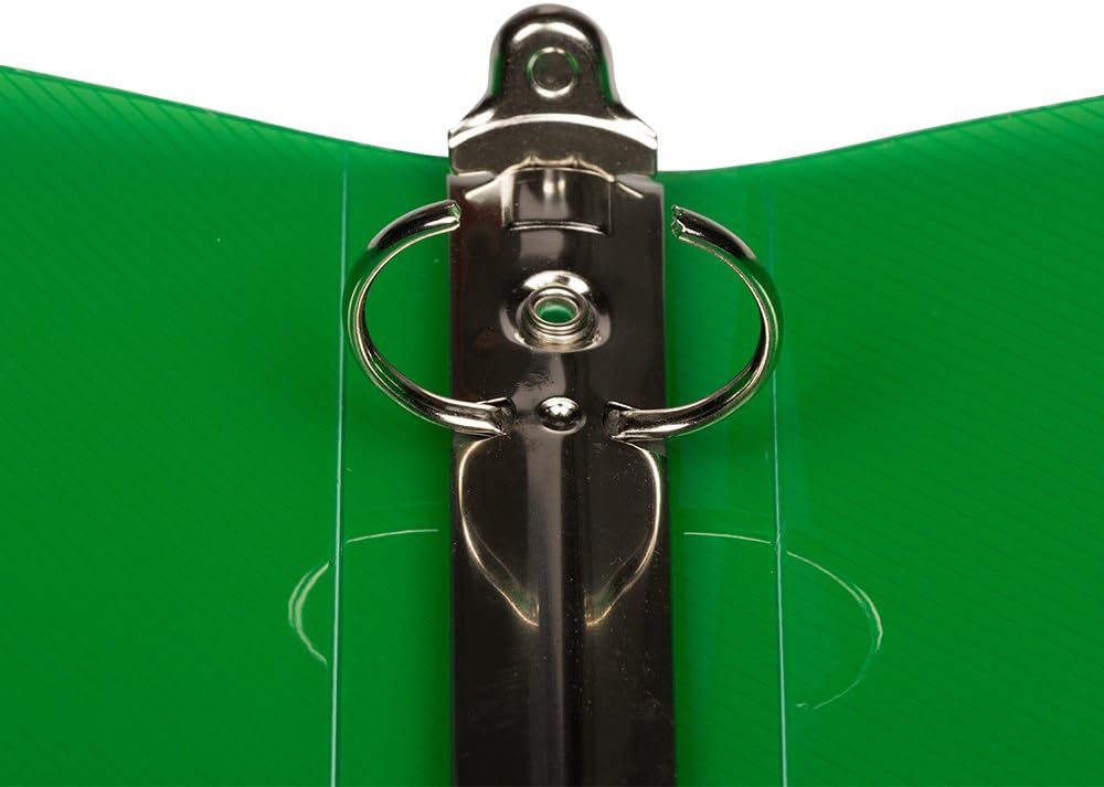 JAM PAPER Plastic 0.75 inch Binder - Clear 3 Ring Binder - Sold Individually