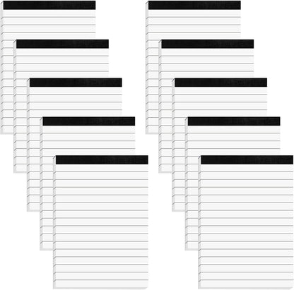 Nichela 20 Pack Small Notepad, 3 x 5 Inch Ultra Quality Note Pads, Server Lined Papers and Desk Notepads for Office Supplies, Writing and Memo pads 30 Sheets Each