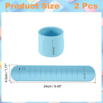 uxcell 2Pcs Writable Wrist Band, 9.45" x 1.18" Waterproof Slap Bracelet Reusable Writable Erasable to Do List Silicone Memo Wrist Bands for Planner Reminder (White)