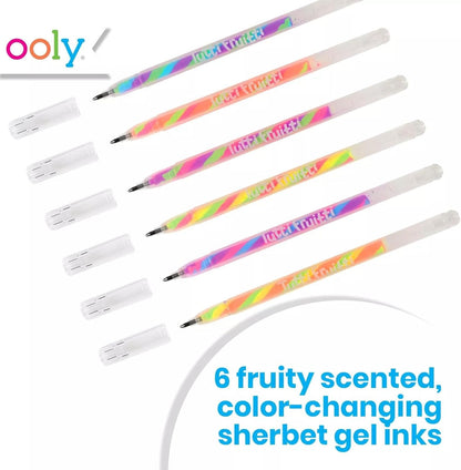 Ooly Scented Yummy Yummy Glitter Gel Pens Set of 12-1.00mm NIB Scented Glitter Pens for Kids and Adults, Art and Stationery Supplies