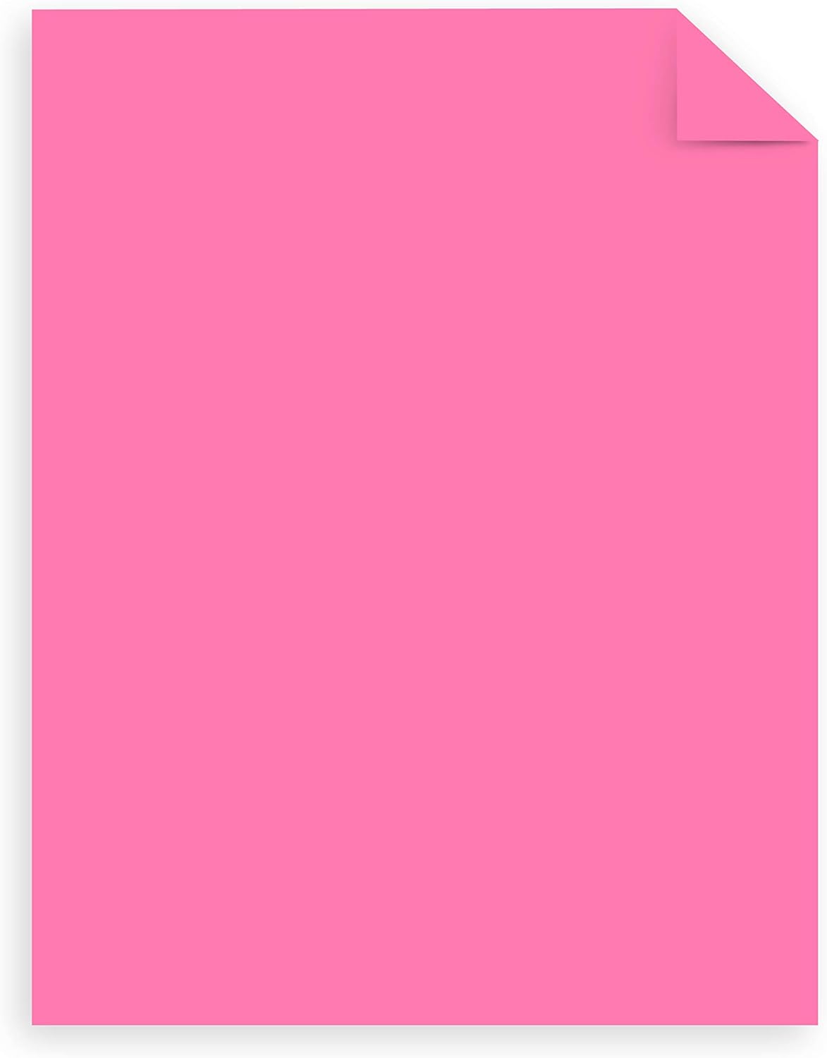 Astrobrights Mega Collection, Colored Cardstock, Neon Pink, 320 Sheets, 65 lb/176 gsm, 8.5" x 11" - MORE SHEETS! (91681)