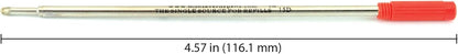 Monteverde USA Soft Ballpoint Refills to Fit Cross Pens, Medium Point, Green Ink, 2-Pack – Bold and Smooth Writing Solution