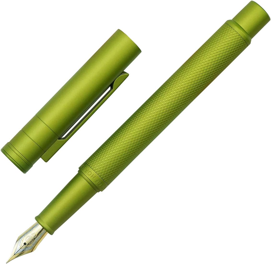 Hongdian Matte Black Forest Rollerball Pen with Schmidt Black Ink Refill, Classic Design with Metal Case for Business Signature