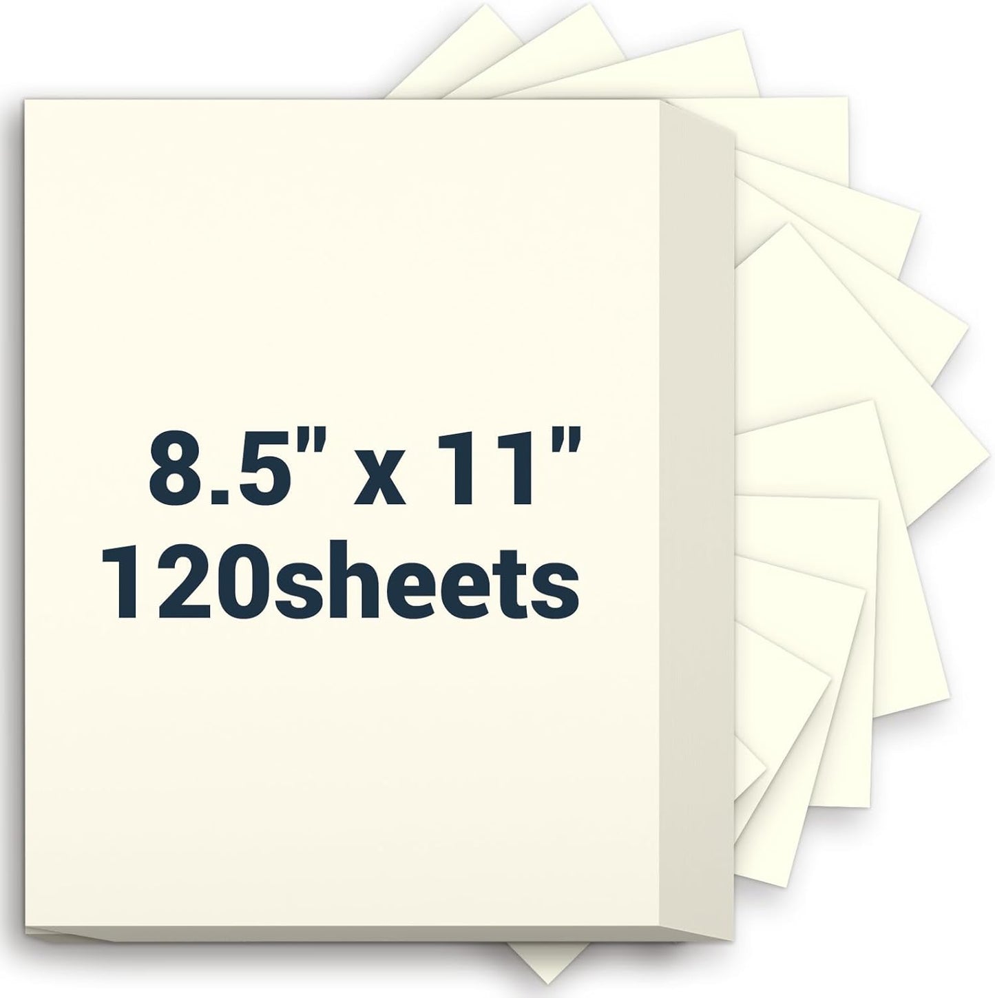 Cardstock 8.5 x 11, Thick Printer Paper 75 lb/200 gsm, 40 Sheets Card Stock White, Heavy Card stock, White CardStock Paper for Invitations, Diy Cards, Business Cards, Menus, Crafts, Drawing etc