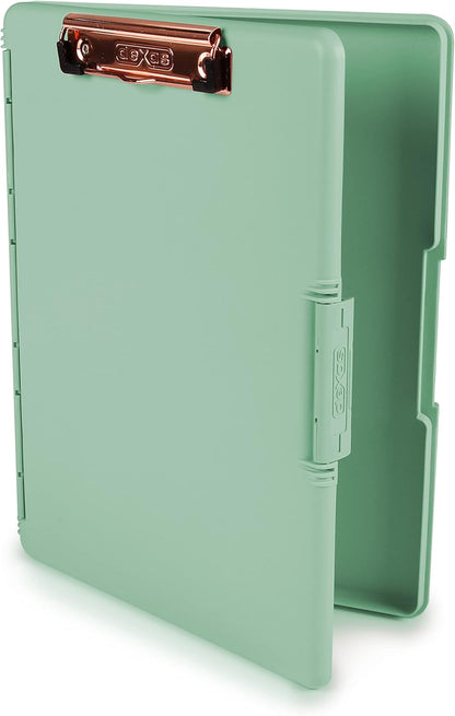 Dexas Slimcase 2 Plastic Clipboard with Storage and Side Opening, Black, Office Supplies Clipboards to Organize, Carry and Store, A4 Holder, Style and Functionality Nursing Clipboards