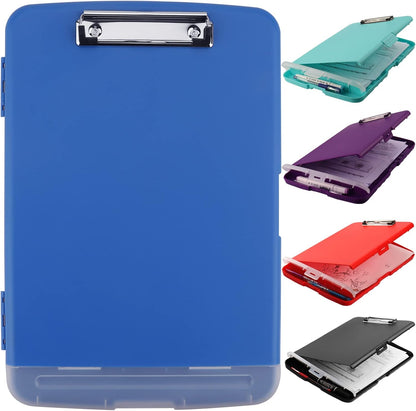 SFLHHDM Purple Clipboard, Clip Boards 8.5x11, Teacher Clipboards with Storage, Plastic Clipboard with Pen Holder, Clipboards Storage for Women Teachers Work, School & Office Supplies