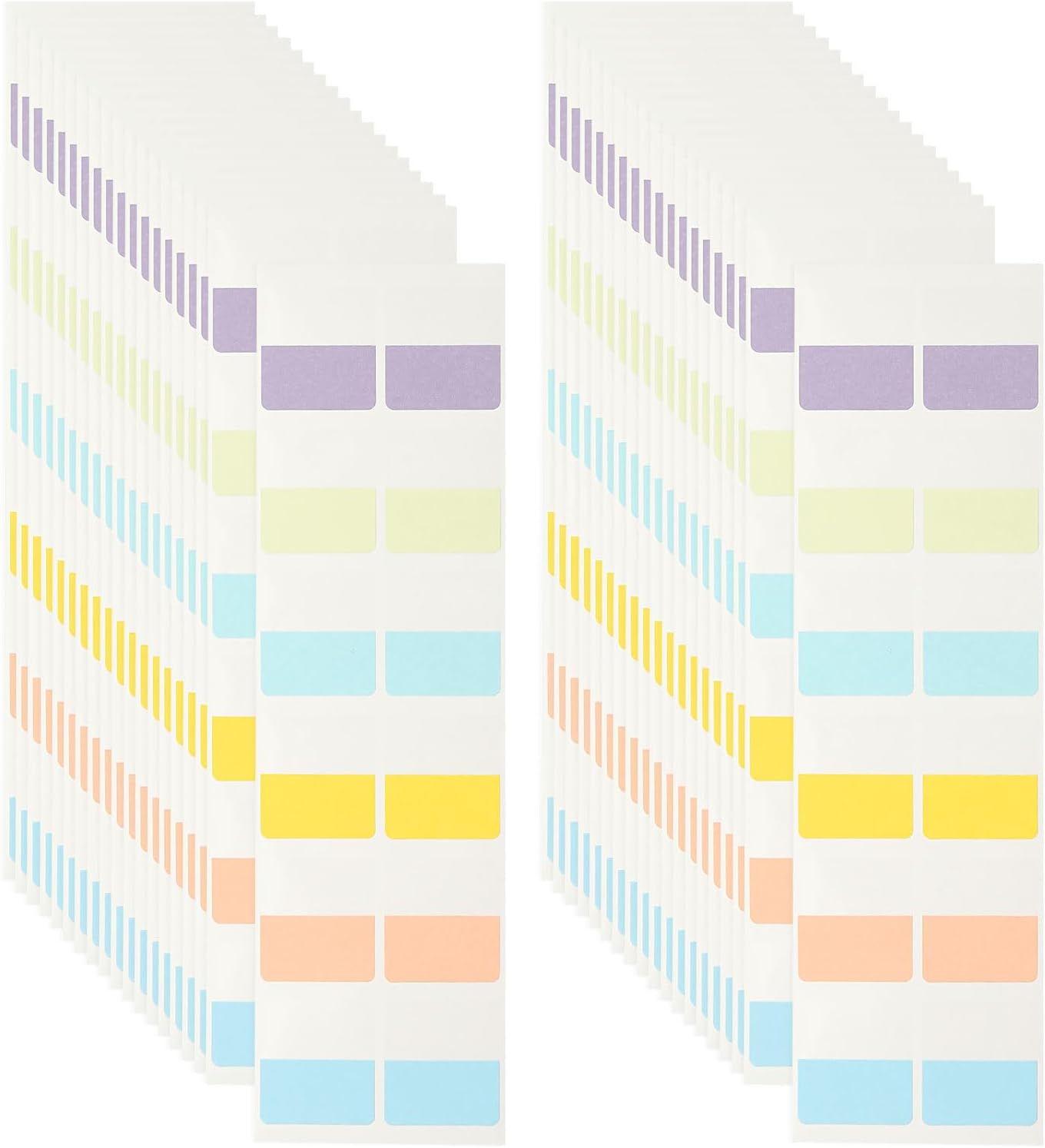 PATIKIL Clear Index Sticky Tabs, 240 Pcs Large Transparent Sticky Notes Bookmarks Planner Stickers Page Tabs for Office Notebooks File Folder Ledger Book, Gradient Purple