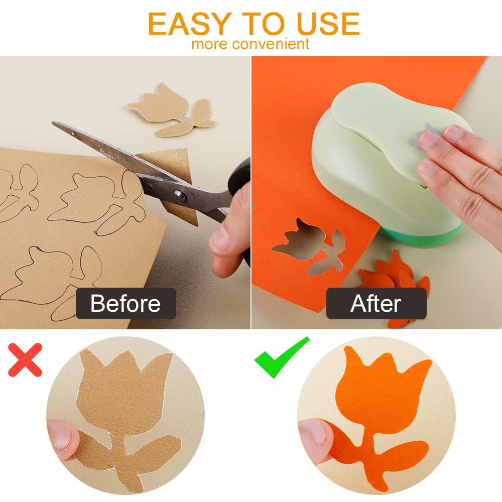 UCEC 2 Inch Circle Punch, Paper Punch, 2 Inch Hole Punch, Circle Hole Punch Cutters for Paper Crafts DIY Handmade Crafting Scrapbook Tools Cards Arts Fun Projects