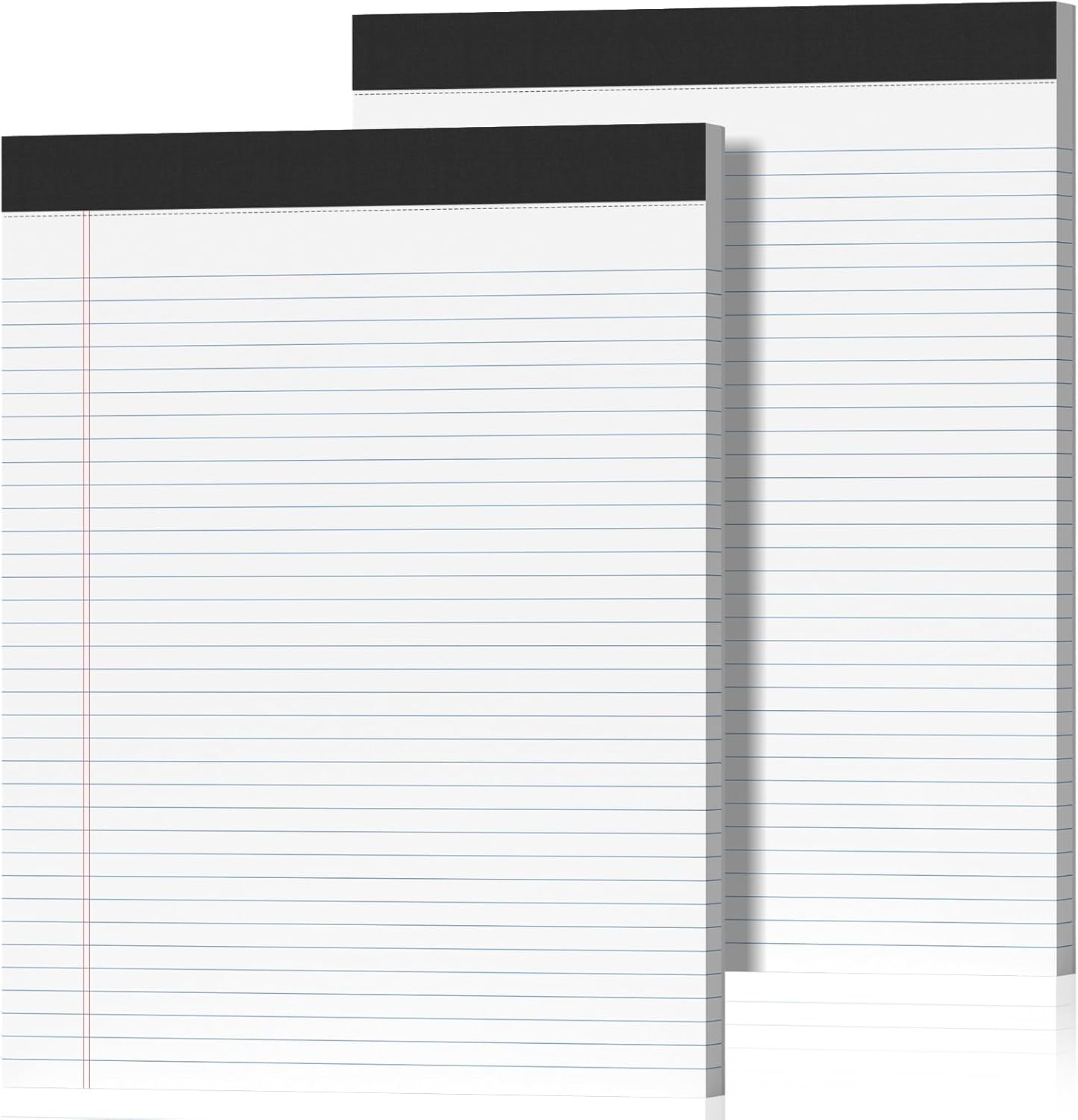 12 Pack Legal Pads 8.5 x 11 College Ruled 600 Sheets Note Pads 8.5 x 11 Inch Notepads Perforated Writing Pads 8.5 x 11 Pads of Paper Lined White Paper, 50 Sheets per Notepad for Home, Office, School