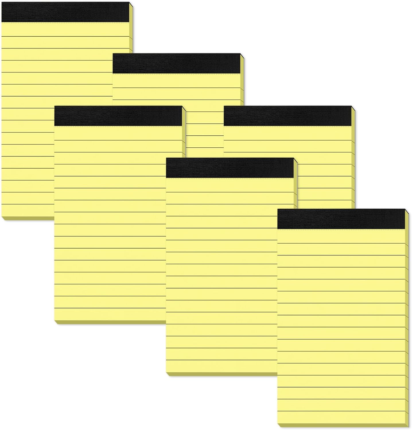 6 Pack Small Notepads Refills Memo Pads 3 x 5 Inch Lined Writing Note Pads with 30 Sheets Note Pad Paper in Each Pad Mini Pocket Notebook Refills for Taking Notes and Reminders Organization Planning