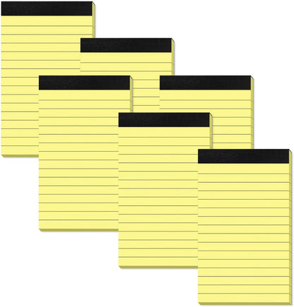 6 Pack Small Notepads Refills Memo Pads 3 x 5 Inch Lined Writing Note Pads with 30 Sheets Note Pad Paper in Each Pad Mini Pocket Notebook Refills for Taking Notes and Reminders Organization Planning