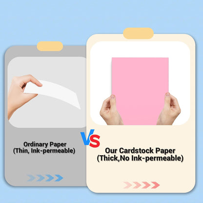 Cardstock 8.5 x 11, Thick Printer Paper 75 lb/200 gsm, 40 Sheets Card Stock White, Heavy Card stock, White CardStock Paper for Invitations, Diy Cards, Business Cards, Menus, Crafts, Drawing etc